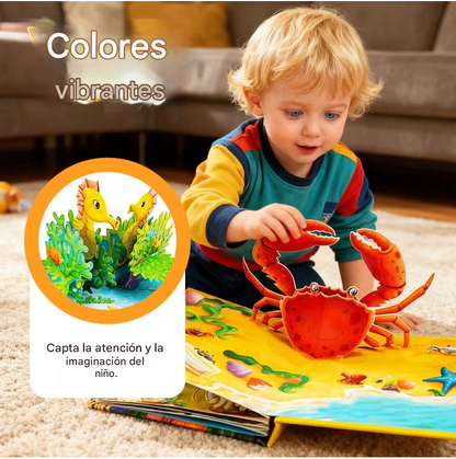 【Éxito de ventas 50% OFF】🎁🎁 Set de libros 3D de animales para niños