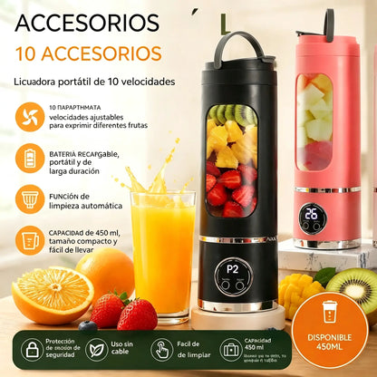 ✨🍹 Licuadora portátil inalámbrica 🔥 Diseño portátil inalámbrico