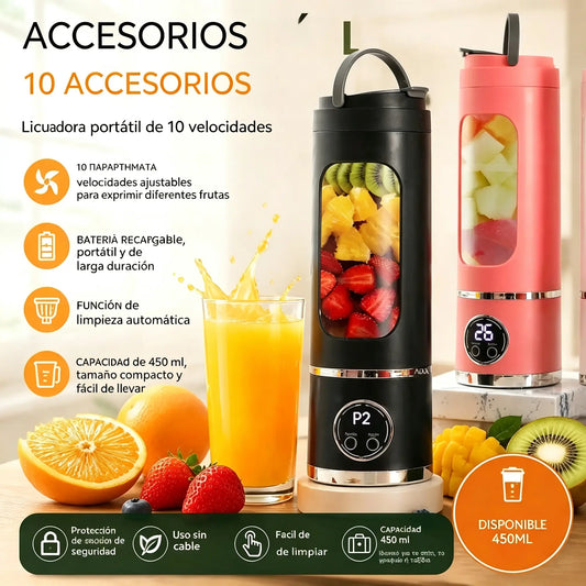✨🍹 Licuadora portátil inalámbrica 🔥 Diseño portátil inalámbrico