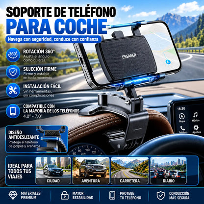 【Compre uno y llévese otro gratis】Soporte para teléfono móvil giratorio de 360° para coche