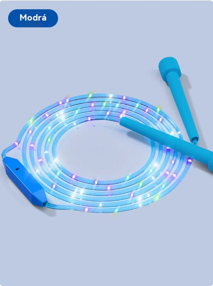 🏃【Compra 1 y recibe 1 gratis】🌈 Cuerda para saltar con luz LED para niños