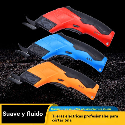 Nuevas tijeras eléctricas para cortar telas y alfombras con indicador de potencia.