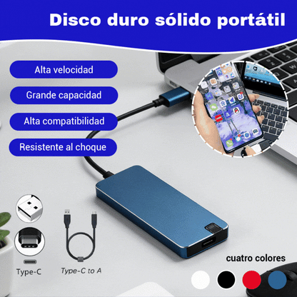 ⚡ Disco Duro USB 3.0 Multifuncional de Alta Velocidad | Transferencia Rápida, Gran Compatibilidad, Almacenamiento Sin Preocupaciones 💻📦