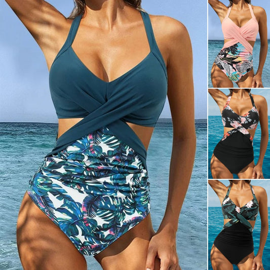 👙🌸【Știri de vară 🔥】Costum de baie dintr-o singură piesă pentru femei, la modă vara 2025 | Mărimi S–2XL, model floral, material elastic cu uscare rapidă 🌿 