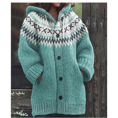 🔥【Tallas S~5XL】✨Nueva chaqueta con capucha retro, elegante y colorida, ideal para otoño/invierno