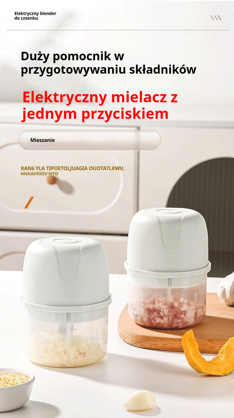 💥 Ostatni dzień wyprzedaży! 50% zniżki! ⏰ Sprzedano ponad 50 000 sztuk! 🎅 Elektryczny rozdrabniacz do czosnku, mini przenośny rozdrabniacz do warzyw