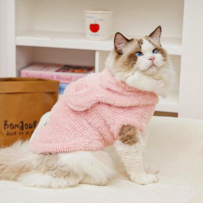🧸【Compra 1 y recibe 1 gratis】【0.5-10kg】🧸 Abrigo cálido para perros y gatos – suave, adorable y con orejitas