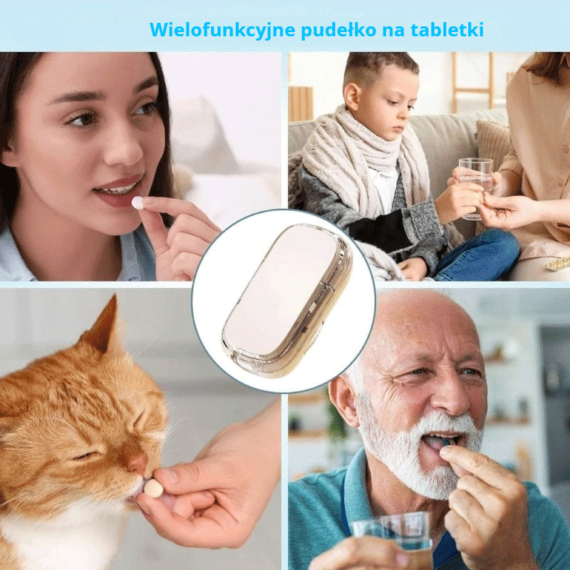 💊【Kup 1 i otrzymaj 1 gratis】🧰Wielofunkcyjny przenośny pojemnik na tabletki, hermetycznie zamknięty i odporny na wilgoć