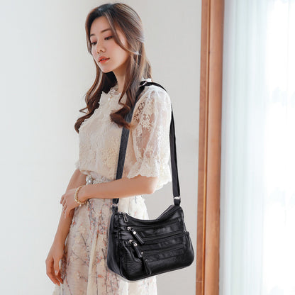 🔥🔥【Časově omezená sleva】 Dámská módní taška přes rameno z měkké kůže v novém stylu