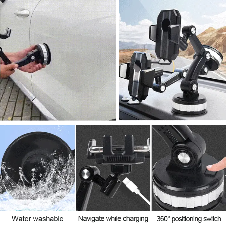 🚗Soporte para teléfono para automóvil multifuncional, ¡puede soportar hasta 5 kg!