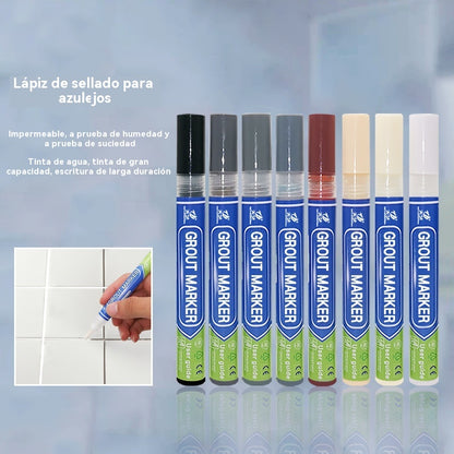 【Compra 1 y llévate 3 gratis】🔥Lápiz para lechada de baldosas de cerámica resistente al moho y al agua
