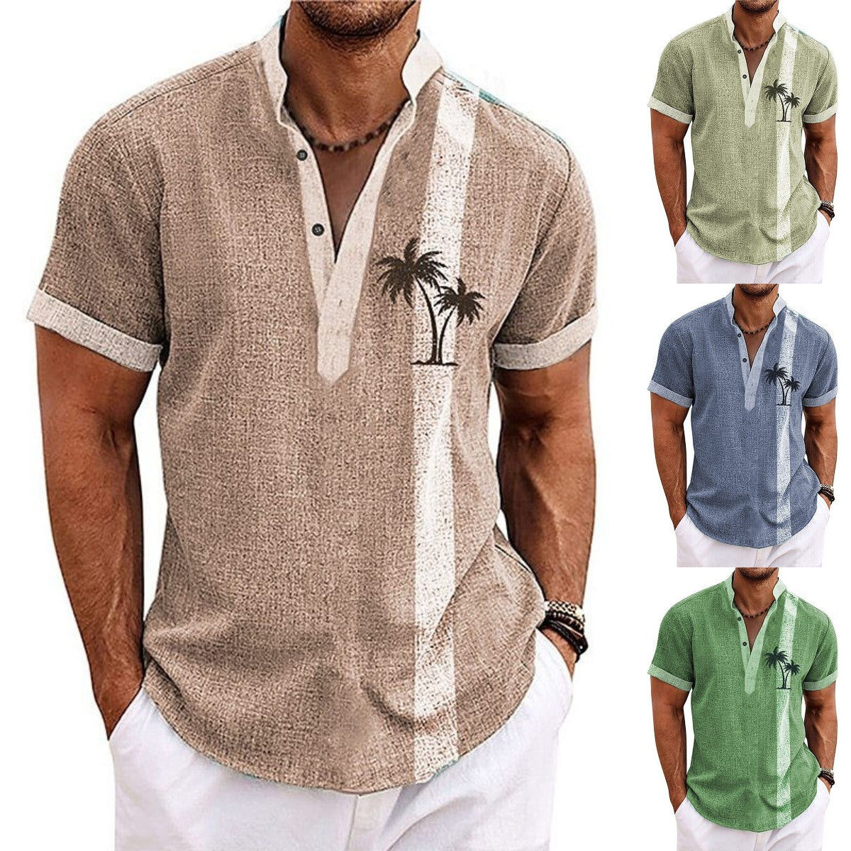 🧢🌴【S-6XL】Pánske ležérne košele 2025 👍 Bavlnený materiál, vhodné na dovolenku aj leto🌞