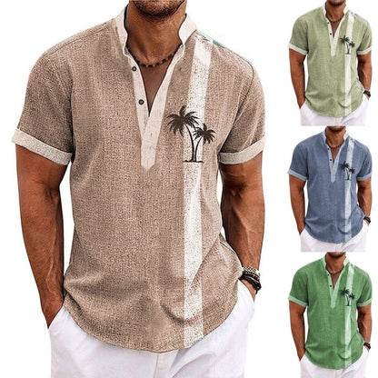 🧢🌴【S-6XL】Pánske ležérne košele 2025 👍 Bavlnený materiál, vhodné na dovolenku aj leto🌞