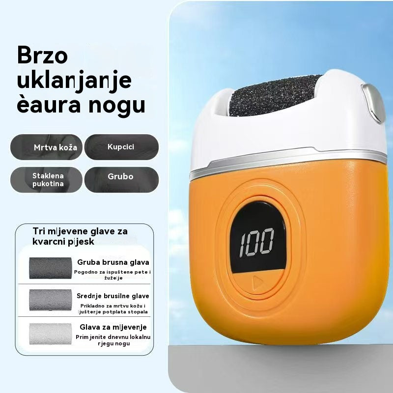 🦶🛁✨🔥Novi električni valjak za pedikuru, uklanja mrtvu kožu s peta, električni valjak za pedikuru, pogodan za sve vrste njege stopala.