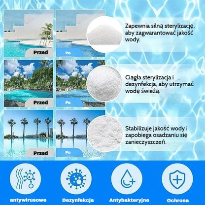 🔥【Compra 1, llévate 1 gratis】🏊‍♀️💧Pastillas limpiadoras para piscinas para un agua clara y transparente.
