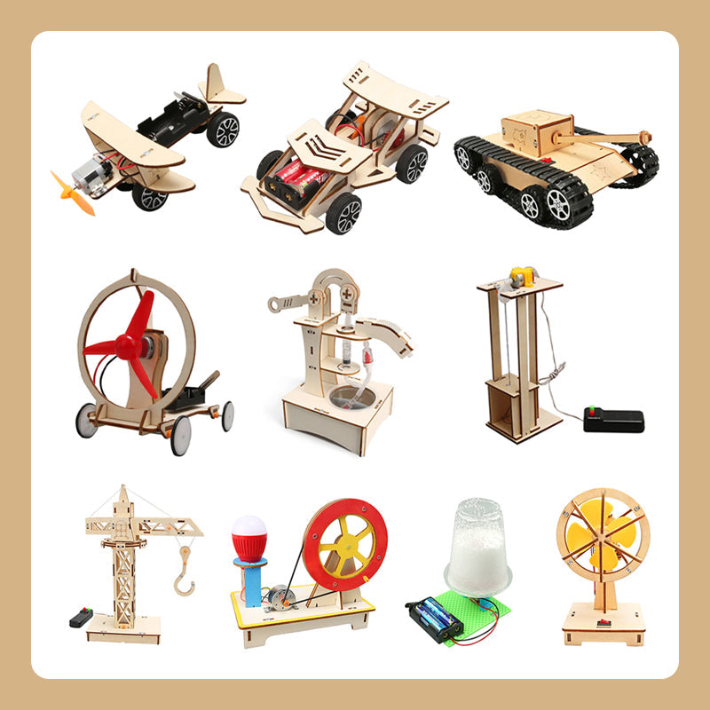 🔥【✨Un conjunto de 6 experimentos】Juguetes de ingeniería creativos hechos a mano