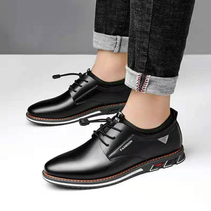 【38-48】Zapatos de piel auténtica de alta calidad para hombres maduros, que transmiten confianza y estilo, con una durabilidad de diez años.
