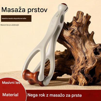 🎁💸【Kupite 2, dobite 2 gratis】🌿 Masažer za prste iz masivnega lesa: Valjčki iz naravnega lesa pomagajo odblokirati meridiane sklepov in lajšajo utrujenost rok.