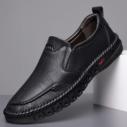 🏆👞【39-44】Zapatillas deportivas casuales para hombre 2025, fabricadas en piel auténtica, con suela suave, antideslizantes, transpirables