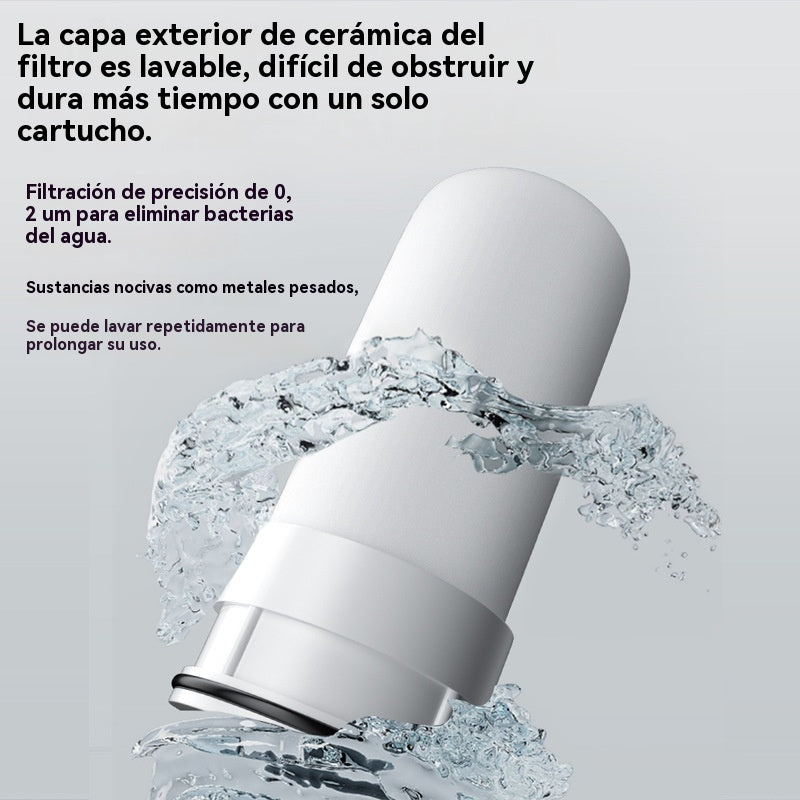 🚰💧Purificador de agua del grifo (con adaptador): fácil de instalar, elimina eficazmente el cloro y las impurezas, lo que le permite disfrutar de agua potable más limpia🏠📦