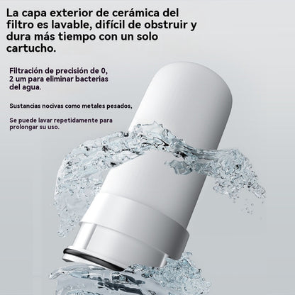 🚰💧Purificador de agua del grifo (con adaptador): fácil de instalar, elimina eficazmente el cloro y las impurezas, lo que le permite disfrutar de agua potable más limpia🏠📦