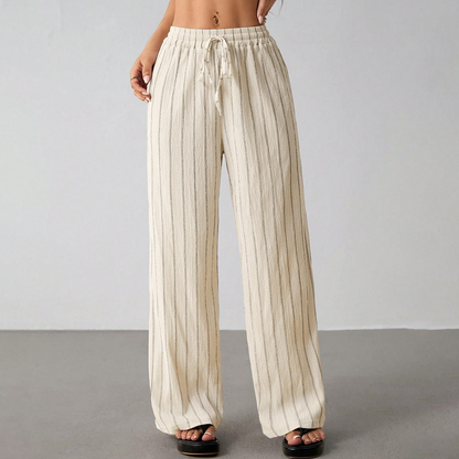 😍💕50% de descuento💕【XS-2XL】Pantalones casuales para mujer de algodón y lino ✅️Pago contra entrega