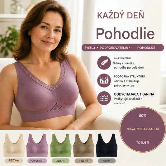 【Zestaw 3 sztuk】Biustonosz koronkowy bez fiszbin z wysokim wsparciem dla kobiet
