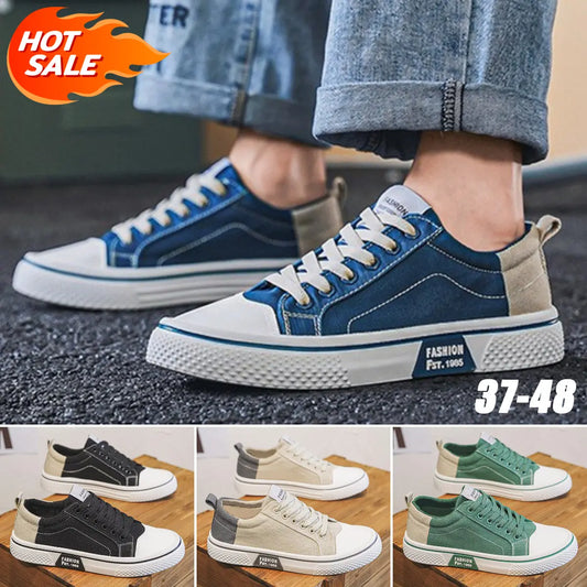 ✨✨👟 (37-48) Zapatillas de lona de verano para hombre, cómodas y transpirables, suela suave y versátiles.