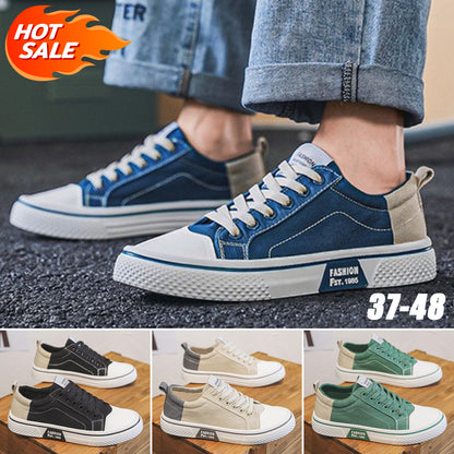 ✨✨👟 (37-48) Zapatillas de lona de verano para hombre, cómodas y transpirables, suela suave y versátiles.