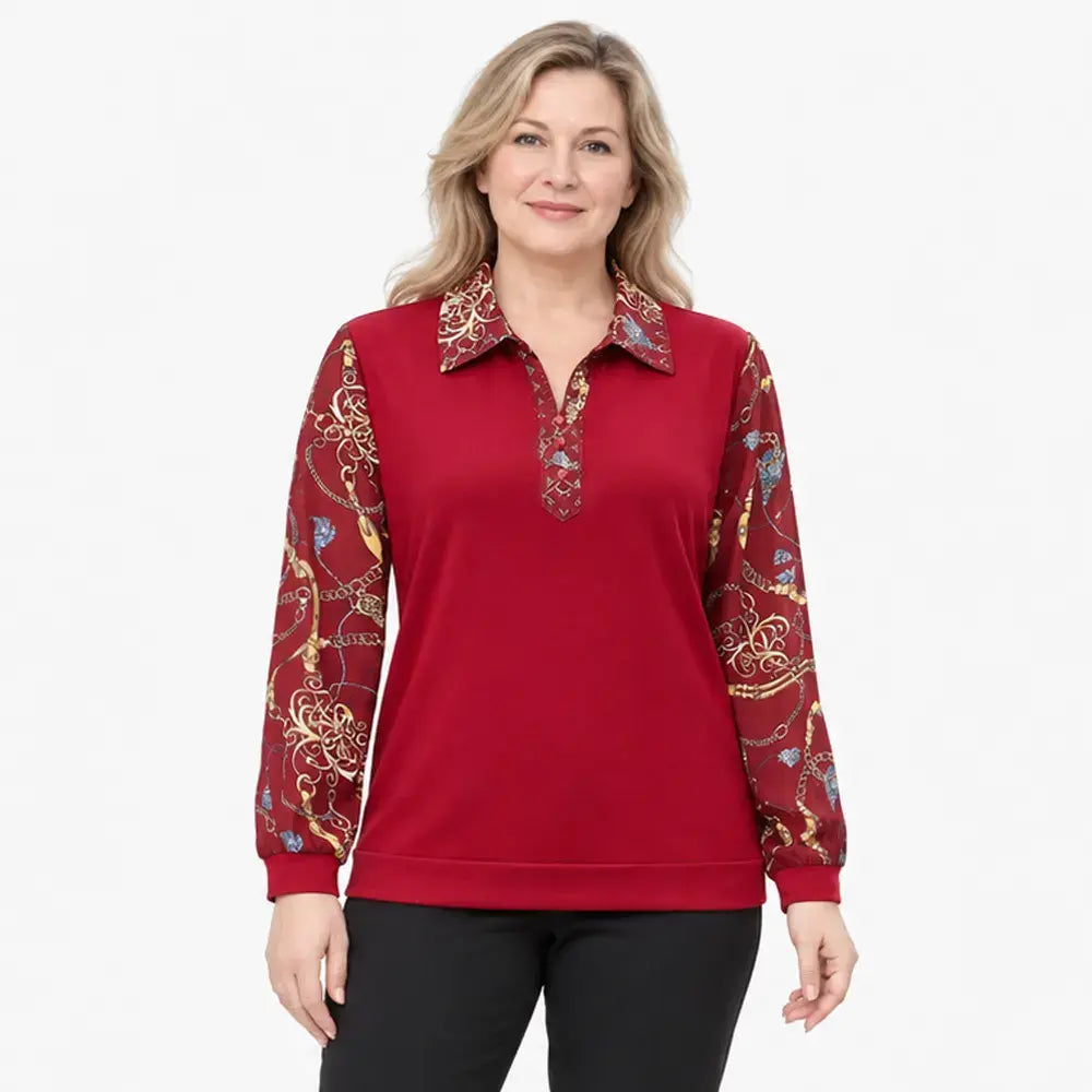 【M-6XL】Nueva camisa térmica de mujer para otoño e invierno – tallas grandes, disimula el abdomen, cálida y elegante