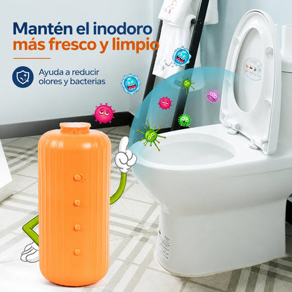 ✨💥 4 unidades por 28€ 🚽 Botella desodorante eficaz para inodoro 😃 Protege la salud de toda la familia.