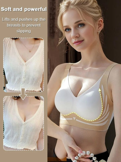 50% zľava po obmedzenú dobu😍【Balenie 4 kusov】Dámska jednodielna podprsenka bez kostíc ❤️【40-85 KG】