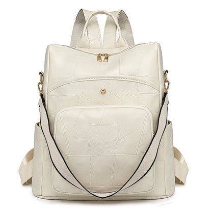 👛Reducere🌟Rucsac nou din piele, cu capacitate mare și design în carouri