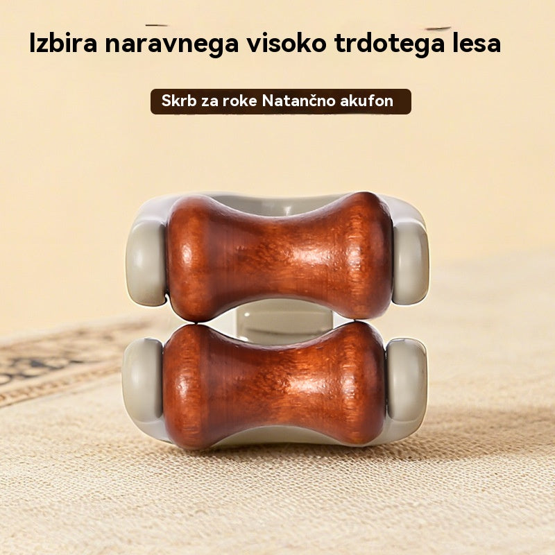 🎉【Kupite 1, dobite 1 gratis】Masažer za prste iz masivnega lesa: Valjčki iz naravnega lesa pomagajo sprostiti meridiane sklepov in lajšajo utrujenost rok.