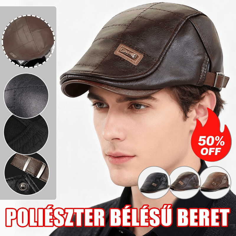 🧢【Kúp 1 a 1 zadarmo】🔥Pánsky retro kožený baret