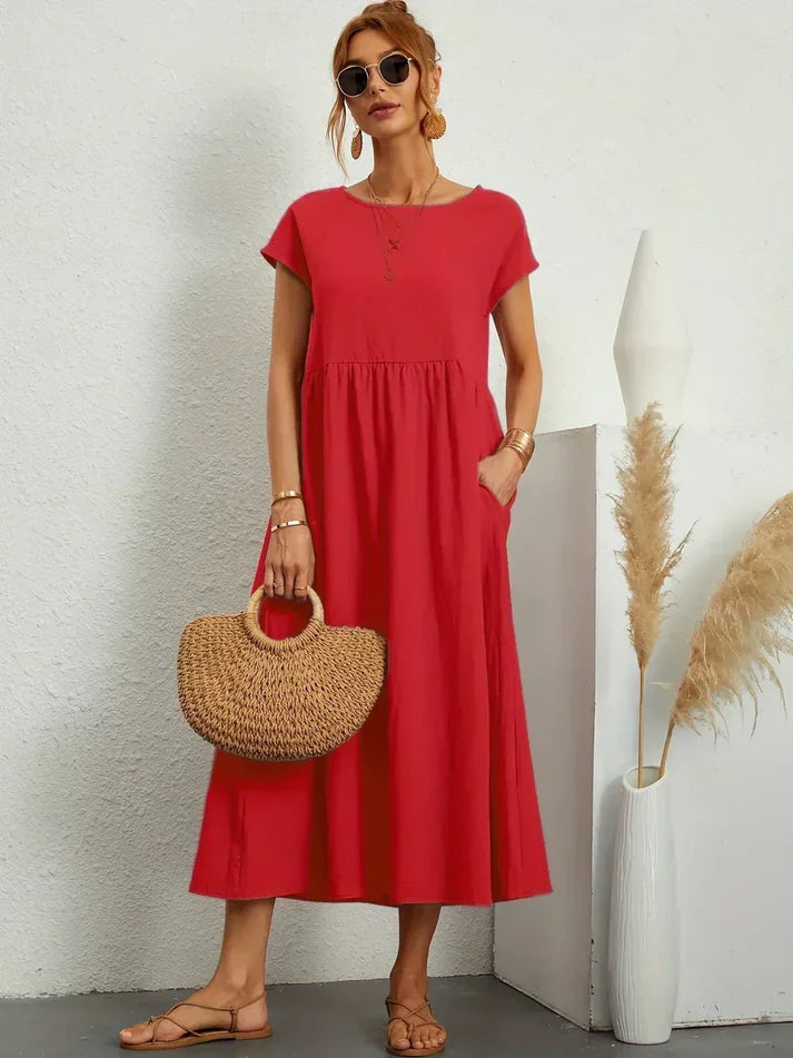 SEGOVIA - Vestido fluido con elegancia temporal