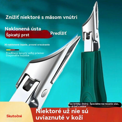 🔥【 SALE】🔥 Klieštiky na nechty s ochranou proti striekajúcej vode s ostrím zahnutým pod uhlom 25° (sada 3 kusov)