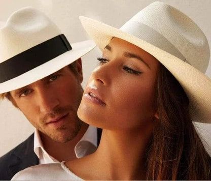 🌴👒【56-58cm】Ručne tkaný palmový klobúk z Ekvádoru.