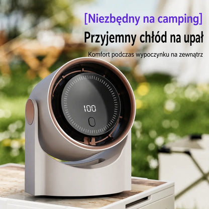 🧊🍃 Nowy bezłopatkowy wentylator turbinowy na biurko (możliwość montażu na ścianie)
