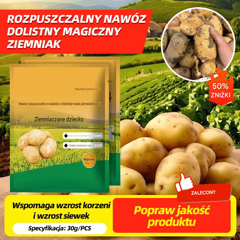 🥔[10 opakowań] Rozpuszczalny nawóz dolistny „Magiczny Ziemniak”｜Do ziemniaków, orzeszków ziemnych, batatów, rzodkwi, taro i cebuli – stymuluje korzenie, zwiększa plony
