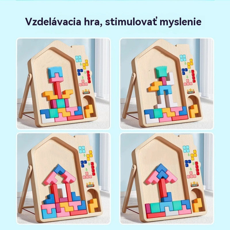 🔥🌈【Kúp 1 a 1 zadarmo】Tetris detská vzdelávacia skladačka a stavebná hračka
