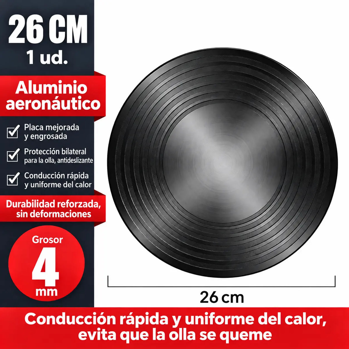 🔥✨40 % de descuento! Placa conductora de calor para cocinas domésticas-Más ancho y desmontable