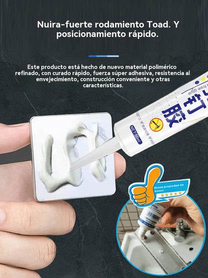 🧰📍【Compre 1 y obtenga 1 gratis】Práctico adhesivo multiusos sin clavos: resistente al agua sin taladrar, se puede utilizar en metal, plástico, azulejos, cerámica, vidrio y madera.