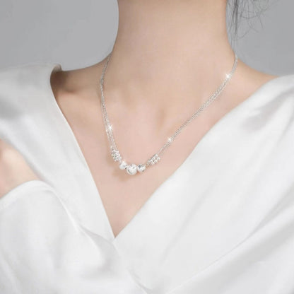 💜Oferta especial🔥【Collar + Pulsera】✨Conjunto de collar y pulsera de plata grabada 3913992