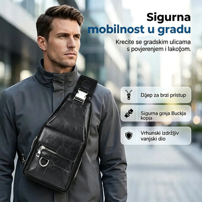 💯🎁Muška retro vodootporna torba od umjetne kože preko tijela.