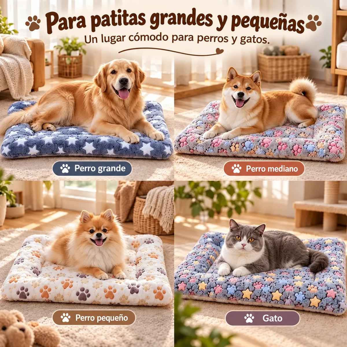 🐱🐕 Cama/colchoneta cálida para mascotas