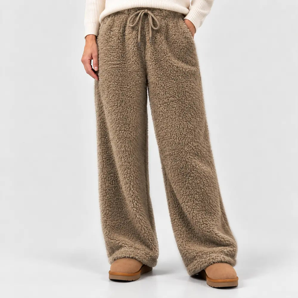 Descuento del 50 %【S-3XL / 6 colores】Pantalones de felpa lisos y elegantes para otoño e invierno