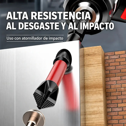 【6 piezas】Puntas de destornillador Phillips de acero de tungsteno, resistentes y antideslizantes, de alta dureza, para destornillador eléctrico