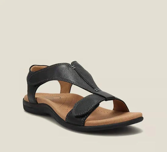 👡 Dámske sandále na platforme z mäkkej kože -