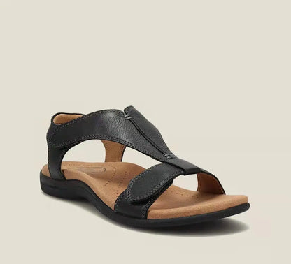 👡 Dámske sandále na platforme z mäkkej kože -